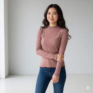Forever 21 Blush Pink Turtleneck